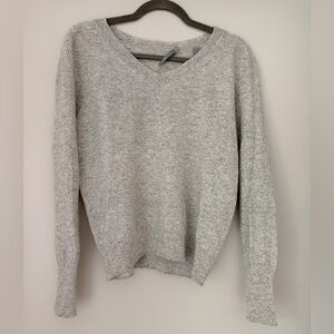 Vince cashmere and linen v neck sweater